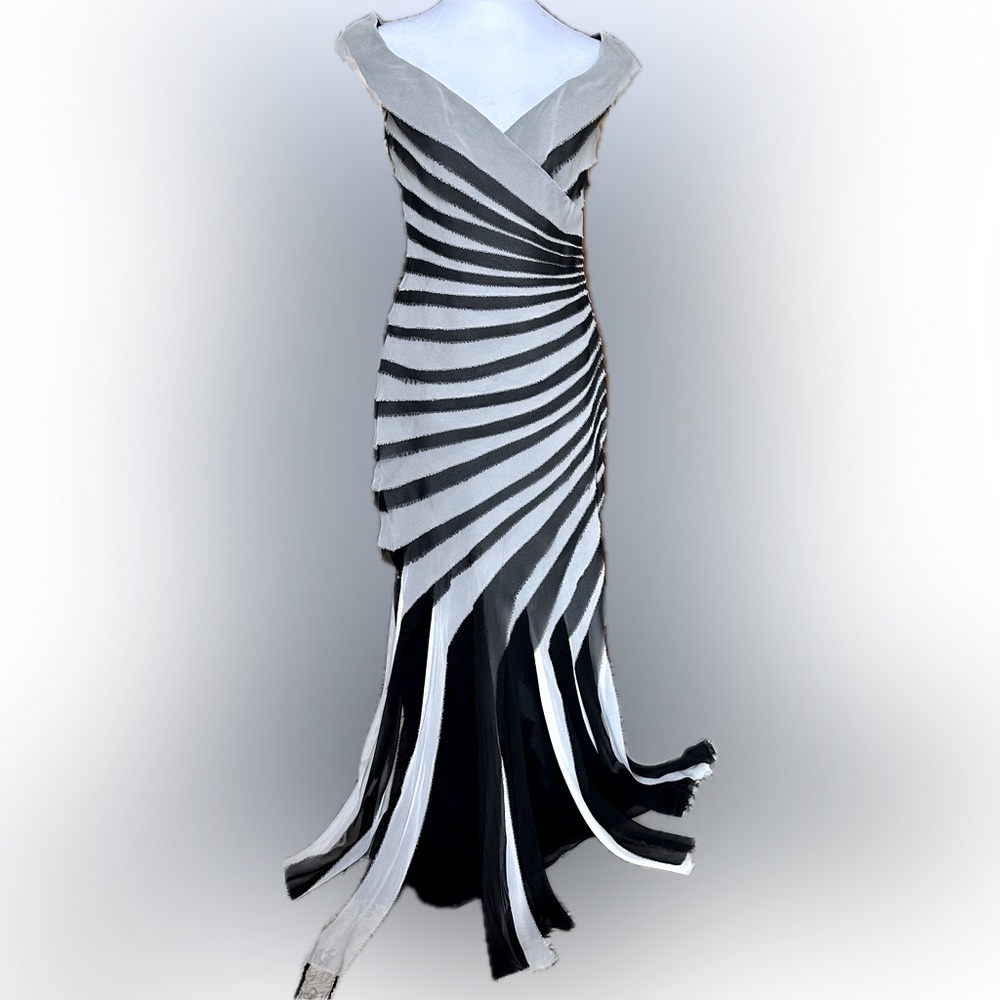 Liancarlo Couture Gown, 100% Silk, Size 8
